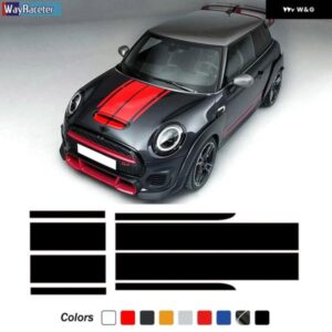 ボンネット ボンネット ストライプ エンジン カバー タリゲート トランク デカール ミニジョンクーパーワークス F56 F55 F57 R56 R57 R58 R59 JCW