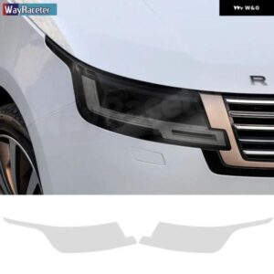 2個 ヘッドライト フィルムクリアスモークブラック TPU ステッカー レンジローバー L460 2023 2024 ヴォウジェ