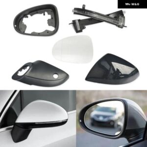 サイドドアミラー ガラスレンズ ウィンカーランプ 外側バックミラー ハウジングカバー フレーム VW トゥアレグ 2011-2018