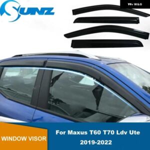ウィンドウ バイザー ウェザーシールド MAXUS T60 T70 T90 LDV UTE 2019-24 サンレインガード サイドウィンドウ ディフレクター