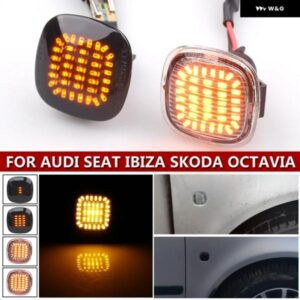 2X アンバーサイド マーカー ウィンカーランプ ライト SKODA ファビア 6Y 5J MK2 オクタビア 1U A4 MK1 RAPID NH3 ROOMSTER 5J SUPERB 3U