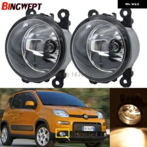 2ピース カースタイリング フィアット パンダ 2012 2013 9ピース LED フォグランプ H11 12V 55ワット ハロゲンフォグ ヘッドランプ