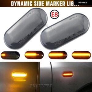 2個 LED サイド マーカー ライト ウィンカーランプ アンバー VW ボーラ ゴルフ 3 4 パサート 3BG ポロ SB6 シート イビサ 6L コルドバトレドレオン