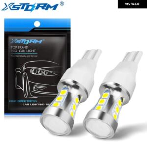 2個 T15 LED 電球 W16W LED CANBUS 920 921 912 ランプ 1000LM 3030SMD 超高輝度車リバースバックアップライト 6000K ホワイト 12V 自動