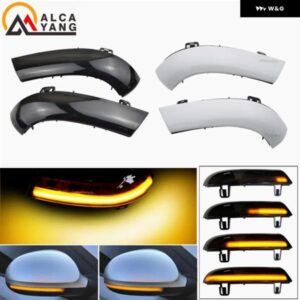 2個 サイドミラー インジケータ ー ダイナミック シーケンシャル 流れる LED ウィンカーライト VW ゴルフ 5 プラス ジェッタ MK5 パサート B6 EOS
