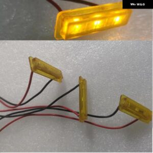 アクセサリー LED LED レンジャー T7 T6 XL XLT ワイルドトラックグリル 自動グリル LED 黄色 3個