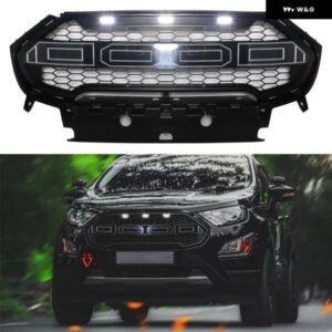 ECOSPORT レーシンググリル ECOSPORT 2017 2018 2019 フロントバンパー グリルメッシュカバー フロントグリル トリム