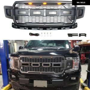 F150 グリルメッシュ F-150 2018 2019 2020 フロントレーシンググリル トリムフロントバンパー メッシュグリルカバー