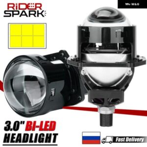 3.0インチ BI LED プロジェクターレンズ ハローライト H4 H7 9005 9006 ヘッドライト HELLA 3R エンジェルアイズ 高低ビーム LED オートランプキット