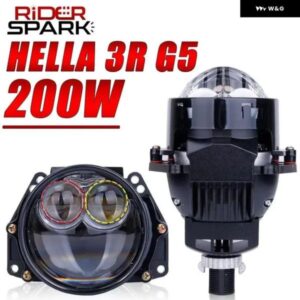 3インチ 100ワット 6000 K バイ LED プロジェクターレンズ デュアル双曲面レンズ HELLA 3R H4 H7 9005/9006 車アップグレード RETROKITS ターボファン