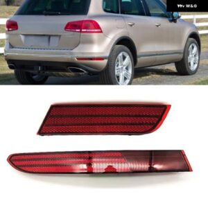 車左右リア バンパー リフレクター ブレーキランプ ハザード灯 ストリップバー VW トゥアレグ 2016 2017 2018 7P6945105A 7P6945106A
