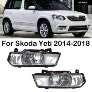 シュコダ イエティ 2014-18 フロント バンパー フォグライト FOGLIGHT デイタイム ランニングライト フロント フォグランプ バルブ 無