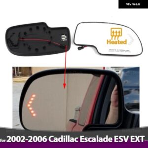 左右サイド加熱 ミラー ガラス LH RH レンズ 交換用 キャデラック エスカレード EXT ESV 37408 アクセサリー