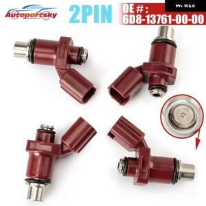 4個 新高フロー燃料噴射ノズル ヤマハ エキサイター M-SLAZ N-MAX 船外機 80BEL 6D8-13761-00-00 6D8 13761 00 00