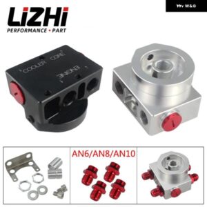 4個 AN6/AN8/AN10 フィッティング + オイル フィルター サンドイッチ アダプター 付きオイル フィルター リモートブロック付きサーモスタット 1XAAN8