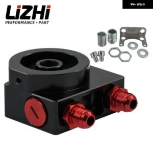 オイル フィルター サンドイッチ アダプター オイル フィルター リモートブロック付き サーモスタット付き 3/4-16UNF M20*1.5 LZ5675BK