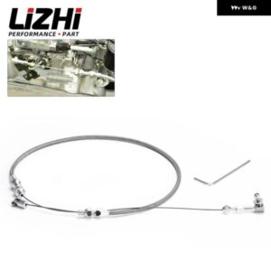 44インチ スロットル ケーブル 24インチ ステンレス 編組 ハウジング キャブレター 付き EFI アプリケーション 自動車 ペダル アクセル コントロール ライン