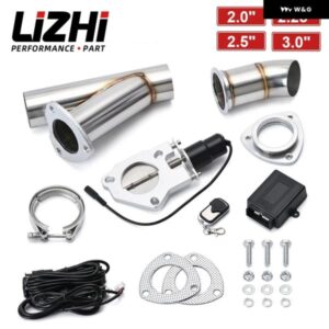 2インチ 2.25インチ 2.5インチ 3インチ 電気ステンレス 排気カットアウトカットアウトダンプバルブ /スイッチ リモコンセット カーアクセサリー