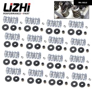 デュアルバルブ スプリング キット .660インチ リフト スプリング リテーナー付きシートロケーターガイドバルブ シールロック GM LS1 LS2 LS3 LS6 4.8 5.3