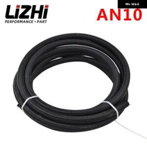 10 AN PROS LITE ブラック レーシング ホース 燃料オイル ライン 350 PSI PQY7314