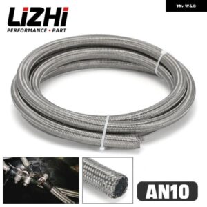 5メートル AN10 レーシングホースステンレス 編組ブレーキホース燃料オイルライン オイルクーラー ホースアクセサリー ID 11.8MM /0.47インチ LZ7114
