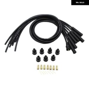8MM ブラックシリコン HT 点火 ワイヤー簡単な取り付けアセンブリ スパークプラグ ケーブル 6 気筒クラシックカー用
