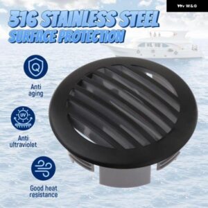 8ピース ラウンドベントカバー グリル ベントカバー 簡単な取り付けアセンブリ直接