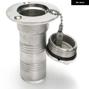 38MM デッキ フィラー 燃料 フィラー ネックと タンクキャップ ステンレス ヨットキャラバン トラック トレーラーボートアクセサリーマリン
