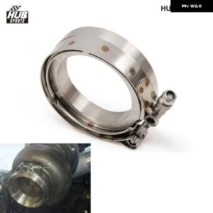 ハブスポーツ GT45 ステンレス ターボ/インタークーラー/ダウン パイプ /ダウン パイプ Vバンドクランプ+フランジ HU-VKGGT45