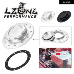 ビレット アルミ燃料バッテリー/サージ タンクキャップ 12 ボルト穴付き 3インチ 内径開口部 RI 燃料バッテリー用 JR-SLFCC-01S
