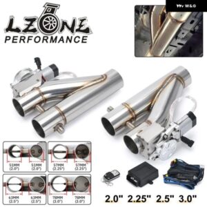 ステンレス 304 2.0インチ /2.25インチ /2.5インチ /3.0インチ 電気排気縦樋カットアウト E カットアウトデュアルバルブ 1IN2 リモートワイヤレス
