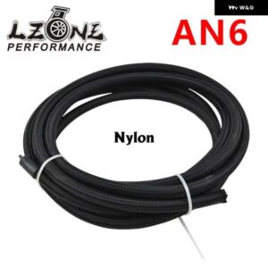 6 AN PROS LITE ブラック レーシング ホース 燃料オイル ライン 350 PSI 5メートル JR7312