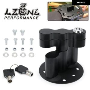 アルミガス缶パック マウント ロックキー付きスタンダード ガソリン パック燃料タンクパック水パック マウント カーゴラック