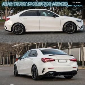 ABS グロスブラックリア トランク スポイラー 翼 メルセデス Aクラス V177 A180 A180D A200 A220 A250 A35 AMG セダン/サルーン 2019-2022