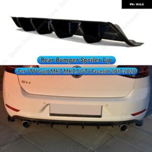 リア バンパー ディフューザー リップスプリッター スポイラー VW ゴルフ 7 7.5 MK7 MK7.5 GTI 改築 2017-2020 MAXTON スタイル バランスチューニング