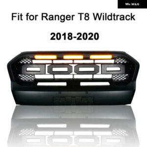 フロント レーシンググリル レンジャー T8 ワイルド トラック グリル レンジャー T8 2018-2021 メッシュマスクカバー グリル ピックアップ部品