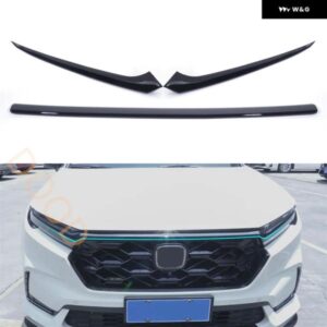 フロント レーシンググリル トリム プレートカバー 2023 2024 2025 CRV ABS グリル アッパーカバー 自動