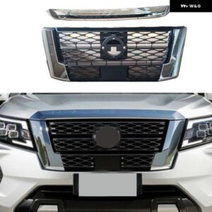 NP300 用フロントグリル ナバラ NP300 PRO-4X 2021 2022 レーシンググリル フロント バンパー グリル カバー グリル メッシュライト