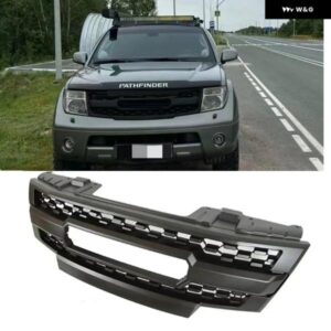 フロント ABS グリル フロンティアパスファインダー 2005 2006 2007 2008 グリル フロント バンパー メッシュマスクカバー 自動車アクセサリー