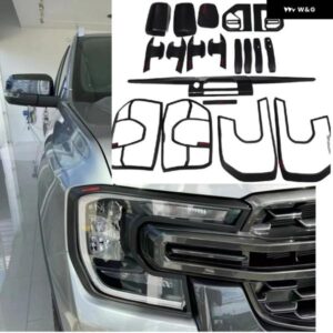自動レンジャー T9 WILDTRACK XLT スポーツ XL XL + 2022 2023 2024 2025 フロント ヘッドランプ テールランプカバー タンクフェンダーカバー