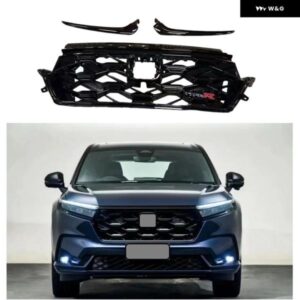 自動車アクセサリーフロント レーシンググリル CRV C-RV 2023 2024 2025 ABS フロントグリル CRV メッシュマスクカバー