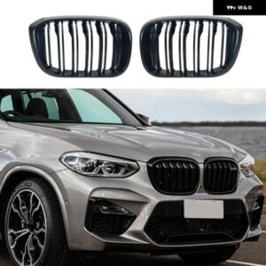 X3 用にフロントグリル X3 2020 2021 フロント バンパー レーシンググリル キドニーグリル グロスブラックフロントセンターキドニーグリル