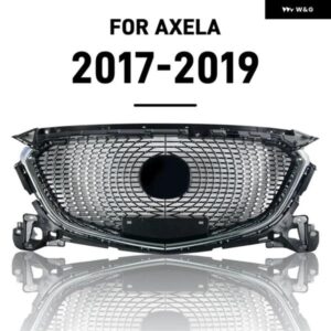 アクセラ用に レーシンググリル アクセラ 2017 2018 2019 フロントグリル ハニカムグリル フロント バンパー グリル メッシュ