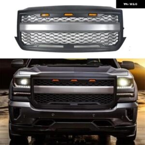 シルバラード用に レーシンググリル メッシュシルバラード 1500 ラジエーター グリル フロント バンパー グリル カバー 2016 2017 2018 84134049