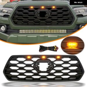 タコマ用にタコマ レーシンググリル タコマ 2016-21 TRD スポーツフロントグリル メッシュ バンパー グリル アクセサリー