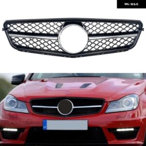 Cクラス W204 フロントグリル C180 C200 C300 GT AMG サルーンワゴンクーペ 2008-2014 GTR スタイル バンパー グリル レーシンググリル