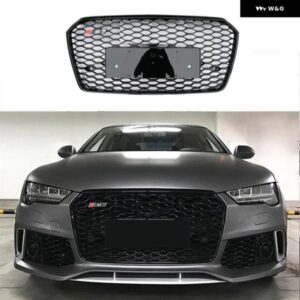 A7 レーシンググリル A7 S7 2016-19 自動グリル フロント バンパー メッシュフロントグリル カバー グリル