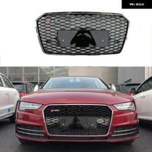 A7 用に A7 レーシンググリル A7 S7 2016-19 フロント バンパー グリル フロントグリル メッシュカバー グリル トリム