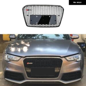 A5 用に A5 レーシンググリル A5 S5 2012-16 フロント バンパー メッシュカバー フロントグリル トリム