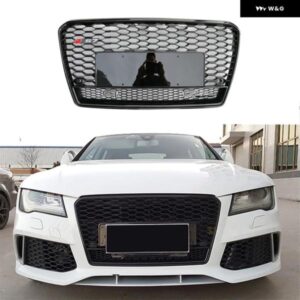 A7 用にフロントグリル A7 S7 2009-15 自動グリル フロント バンパー メッシュカバー レーシンググリル